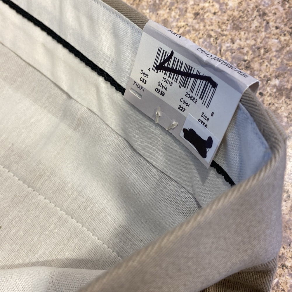 NWT Eddie Bauer Performance Chino Relaxed Fit Mid Rise Tag Says 33 x 34L Pants - Picture 6 of 16